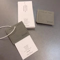 Custom Shape Luxury Hanging Label Swing Hologram Paper Hang Tag Holographic Hangtag for Clothing Garment