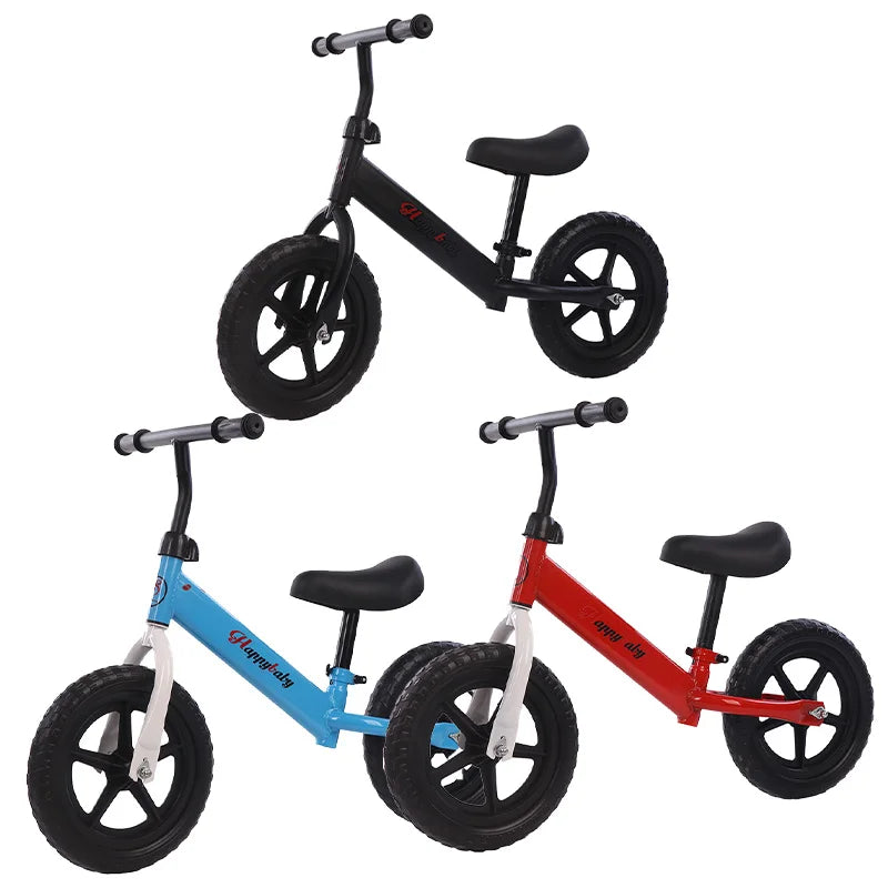 Folding Push Kids Balance Bike Toddler Aluminum 12 Inch Kids Balance Bike for Kids 2 Year Old Children