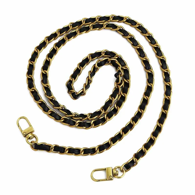 Wholesale Bag Accessories Hardware 120cm Handbag Straps Leather Chain for Shoulder Strap