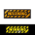 Infrared Reflection Eco-Friendly Canvas Fabric Resin Hook and Loop Backing Sew-On Sequins Warning Patch Yellow
