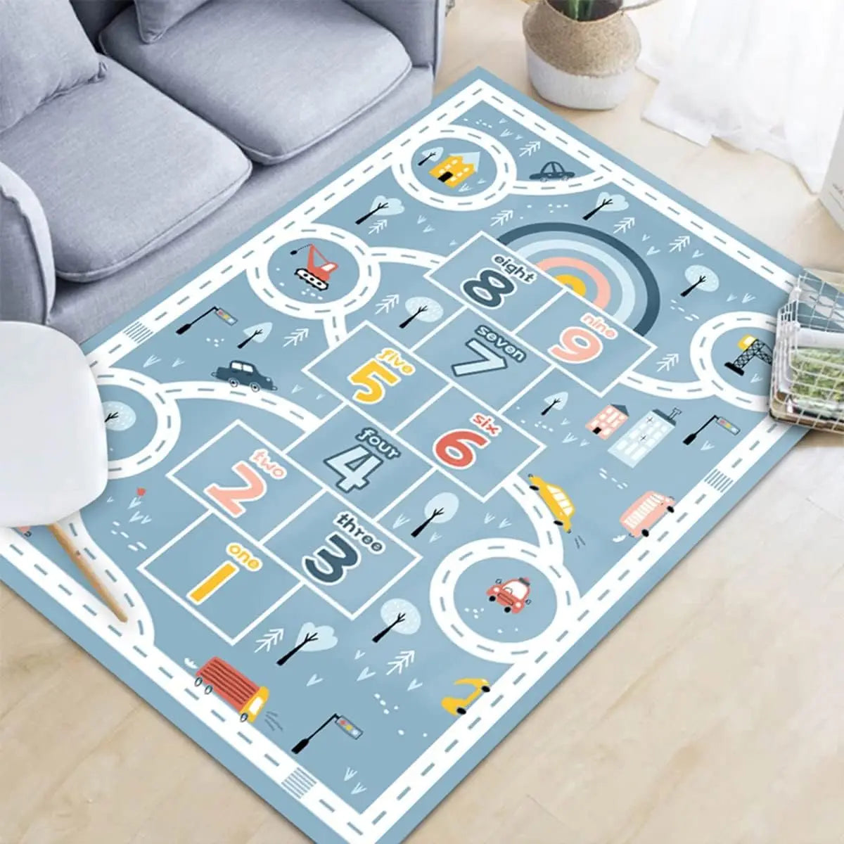 Kids Carpet Extra Large Soft Playmat Learning Exercise Mat Educational Rug Play Game Rug Bedroom Playroom Rug MegaBDM