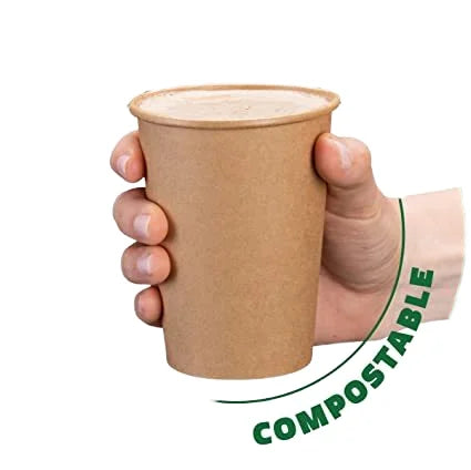 Custom Disposable 8oz-1000ml Kraft Paper Soup Cups for Noodles and Cookies Microwave Safe for Take Away Use
