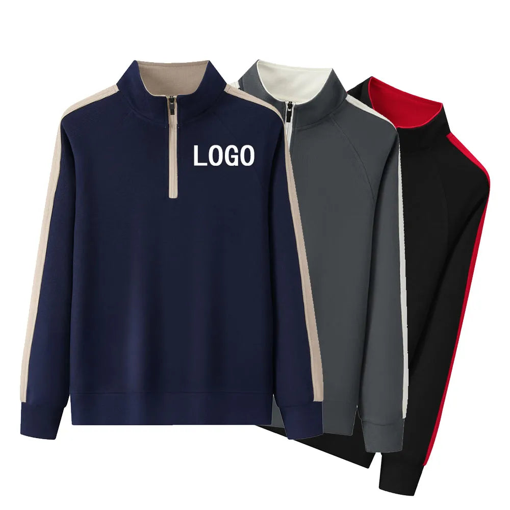OEM Custom Zipper Hoodie Blank Half Zip Sweatshirt Work Wear 1/4 Zip Sweatshirt Outdoor Gym Fitness Fleece Pullover for Women