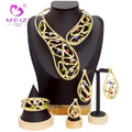 MEIZI JEWELRY Handmade Copper Wedding Jewelry Sets for Women and Children Gold and Silver Plated for Engagement Parties