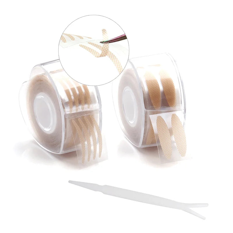 Custom Natural Eyes Invisible Breathable Double Fold Eyelid Sticker Waterproof 600Pcs/Roll Shape Eye Tape for Eyelash Extension