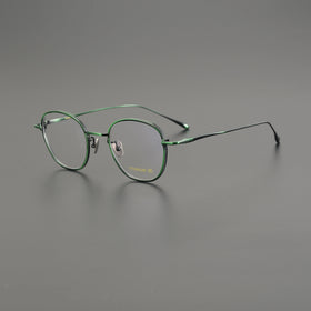 Xxin Shenzhen High-end Literary Artistic Retro Thin-edge Pure Titanium Round Unisex Anti-blue Light Glasses Frame Custom Logo