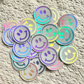 Custom Logo Printed Die Cut Stickers Adhesive Laser Hologram Decorative Sticker