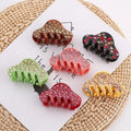 New Arrived Women Fashion Crystal Acid Acetic Gold Plated Large Rhinestone Acetate Hair Claw Clips for Party