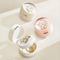 Hot New Luxury Mini Plastic Jewelry Box With Magnetic Clasp Portable Round Storage Organizer