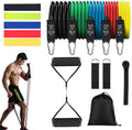 SKYHOPE Factory Made Latex Elastic Fitness Strength Training Combination 11 Pcs Workout Yoga Resistance Bands