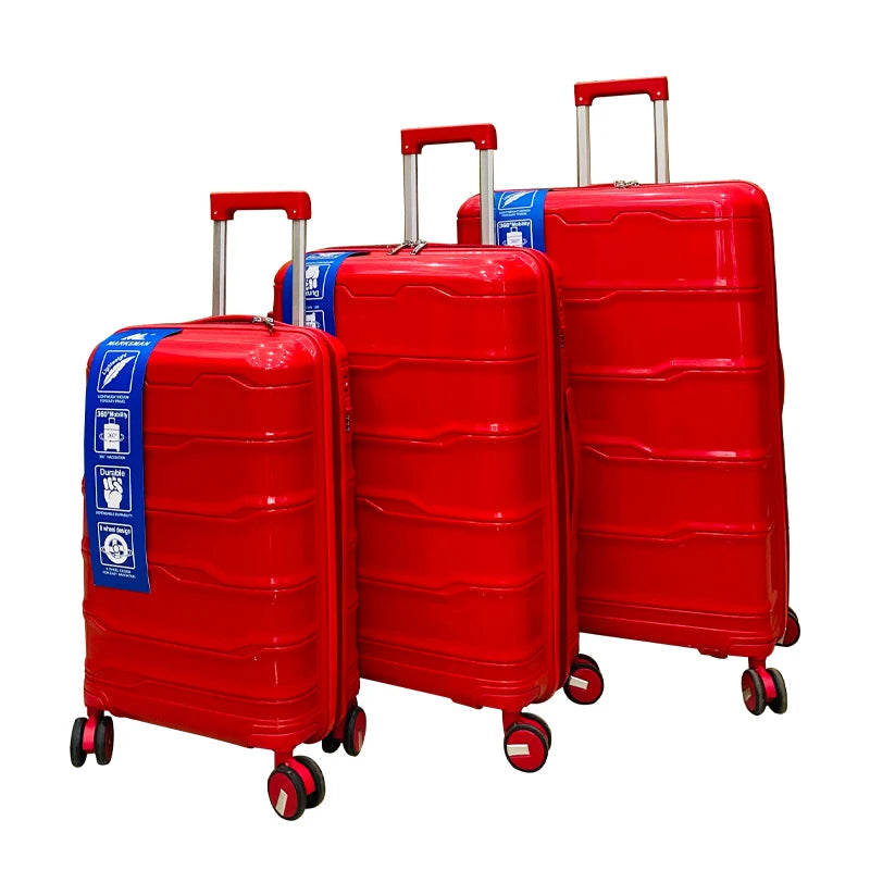 2025 Factory Direct Unisex 20/24/28 Inch Hard Side Spinner Cabin Trolley Luggage New PP Suitcase