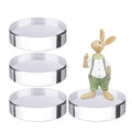 Clear Acrylic Cylinder Riser Block Display Trophy Base Acrylic Stand Block for Table Showing