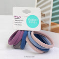 Fashionable Elastic Seamless Scrunchies Hair Ties Basic Traceless Card Rope Headband for Women and Girls