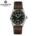 Factory Price San Martin pilot Vintage 8215 37mm Mechanical Automatic Movement 20atm Sport 316L Stainless Steel Watch for Sale