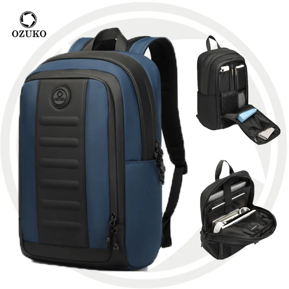 For 9695 Waterproof Oxford Travel Anti-Theft Laptop Carry-On Backpack with 90 Degree Opening and Hard Shell Design