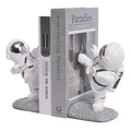 Kakizzy Custom White Resin Astronaut Statue Bookends Spaceman Bookshelf Gift Resin Figurine Decoration