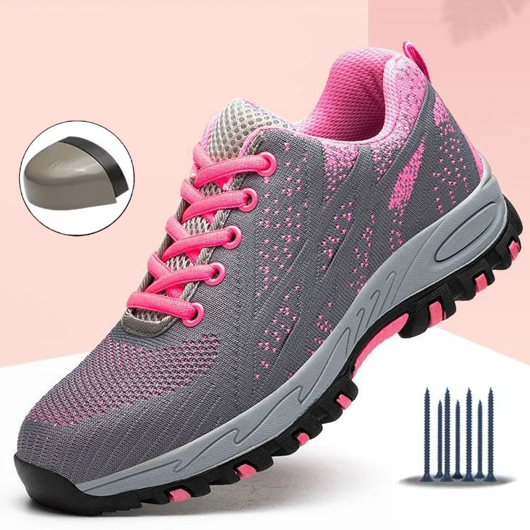 2026 New Style Design Comfortable Breathable Factory Winter Low Cut Safety Steel Toe Shoes for Women