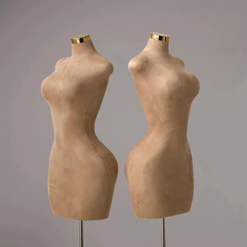 Cheap Torso Stand Female Fabric Big Bust and Slim Waist Dress Mannequin Woman Dress Form Mannequin