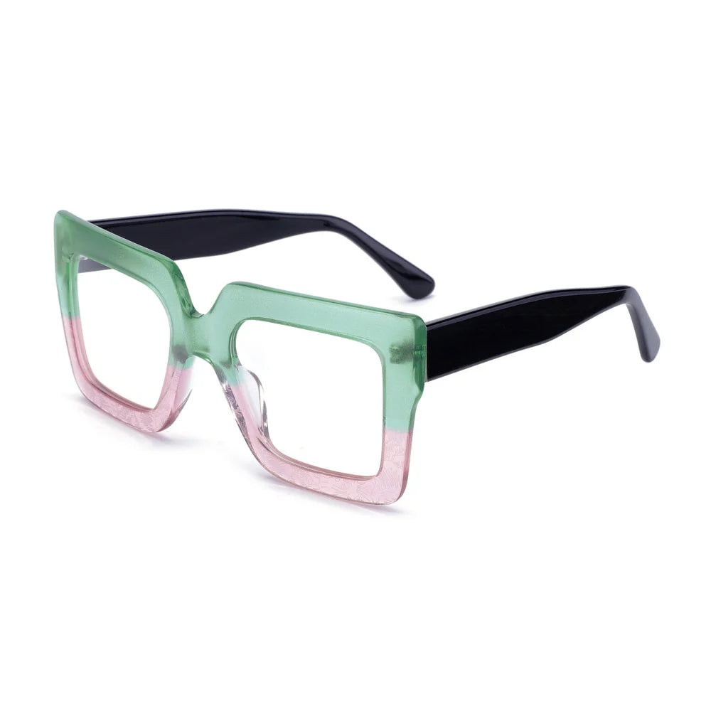 FH2236 New Arrival Square Anti-Reflective Acetate Unisex Optical Glasses
