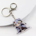 Aoyu Epoxy Charm Double Sided Your Own Communicable Cute Acrylic Keychain with Anime Characters Glitter