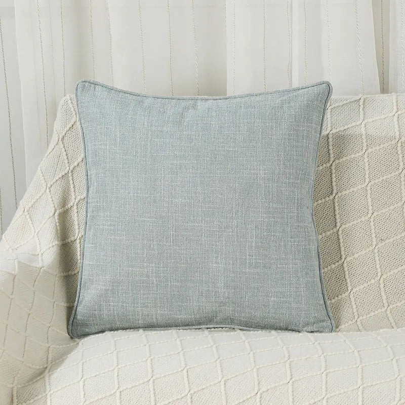 Amity Customizable Solid Color Polyester Pillow Covers 45*45 Home Decor Square Pillow Cushion Cases for Couch Sofa