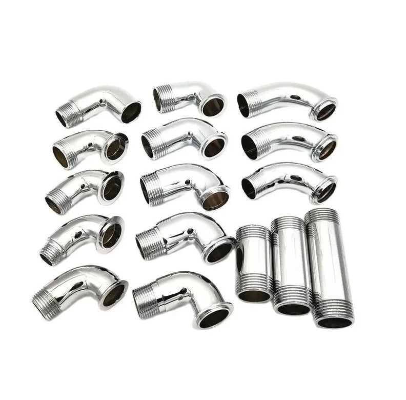 New Pedal Flush Valve 1/2" 3/4" 1" Flush Valve Knee Hand Press Flush Valve Fitting Stainless Steel Alloy Copper Elbow
