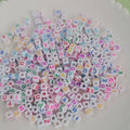 5mm Mixed Letter Acrylic Beads Square Cube Loose Spacer Alphabet Beads For Jewelry Making Diy Handmade Bracelet Necklace
