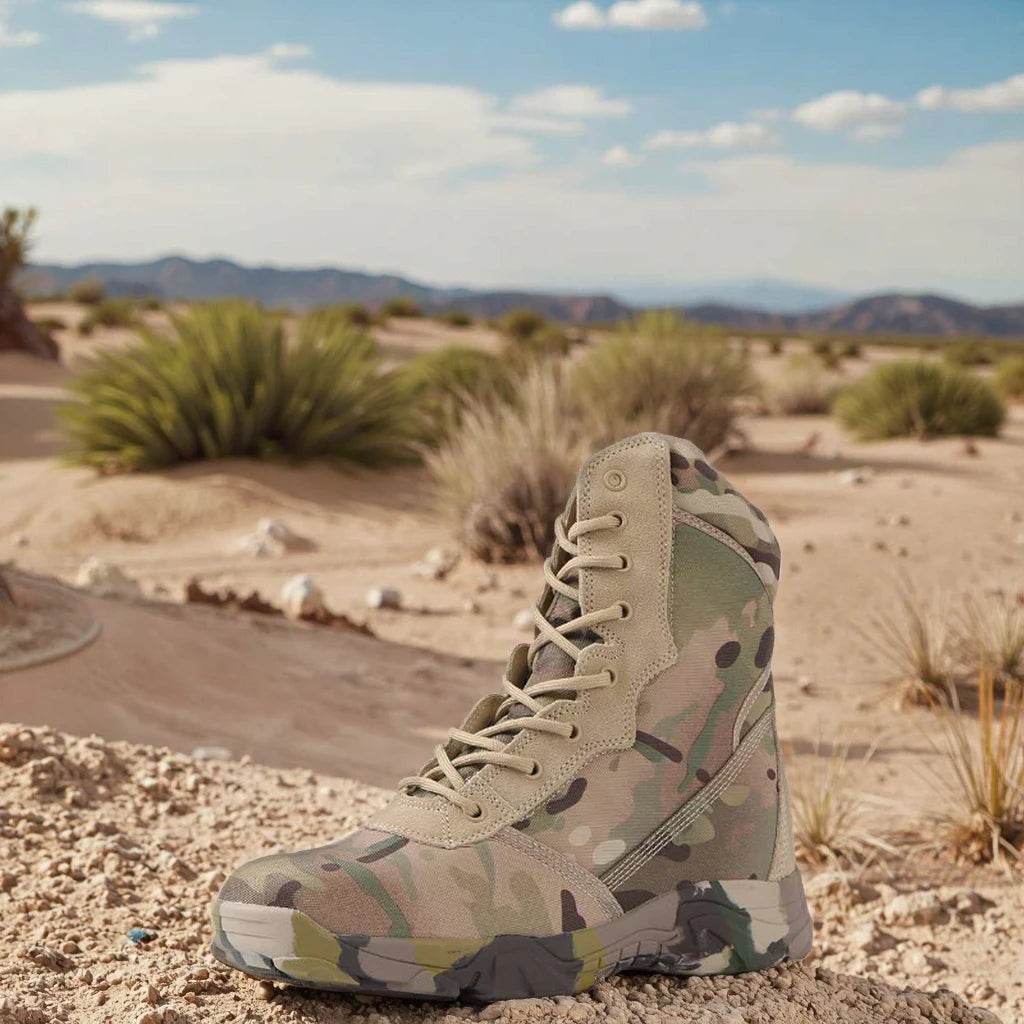Camouflage Desert Anti-Slip Tactical Hunting Boots Spring Autumn Hiking Shoes Comfortable Hard-Wearing Winter Rubber Mesh