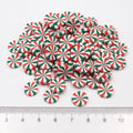 Best Price 1KG Non-Toxic Polymer Clay Peppermint Candy Slices Slime Figurine Patterned Sweets Sprinkles DIY Accessories Kids