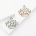 Custom Brooch Badge Lapel Pin Accessories Rhinestone Crown Brooch Pin for Men Women Shirt Coat Suit Decoration