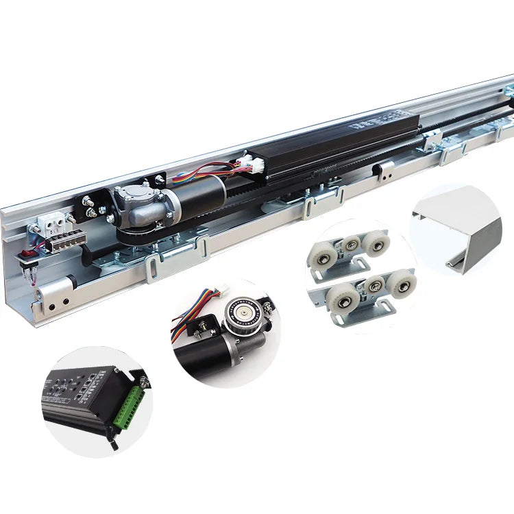 OUTUS 110v 220v Automatic Tempered Glass Sliding Door Mechanism 180kg with Microwave Motion Sensor for Home