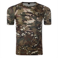 Factory Outdoor Hunting Hiking Camouflage T-shirt Men Breathable Tactical Combat Shirt Quick Drying Sport Camp Tees