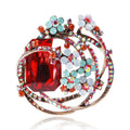 Wholesale Crystal Brooch Pin Fashion Elegant Clothing Brooch Accessories Colorful Diamond Brooch Clothes Accessories