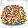 Custom Quin Plastic Candle Wax Fruity Mix White Chocolate Fancy Edible Candy Cake Decorations Sugar Beads Sprinkles
