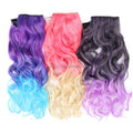 26 Colors Body Wave Hairpiece Highlight Soft Hair 5 Clips Clip in Hair Extension Synthetic