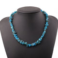 37cm Length Natural Stone Chips Bracelet&Necklace Jewelry Stainless Steel Lobster Clasp Gemstone Choker Necklace Women