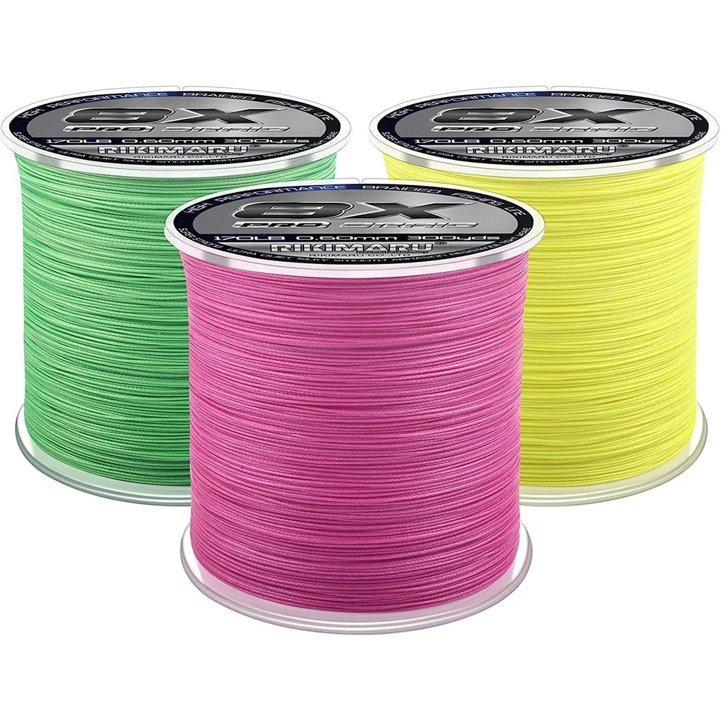 Rikimaru 8X Pro Braids 300yds 1000yds for Long Casting Tournament Fishing Line Sea Angling Line Fresh &Salt Water Hilo De Pescar