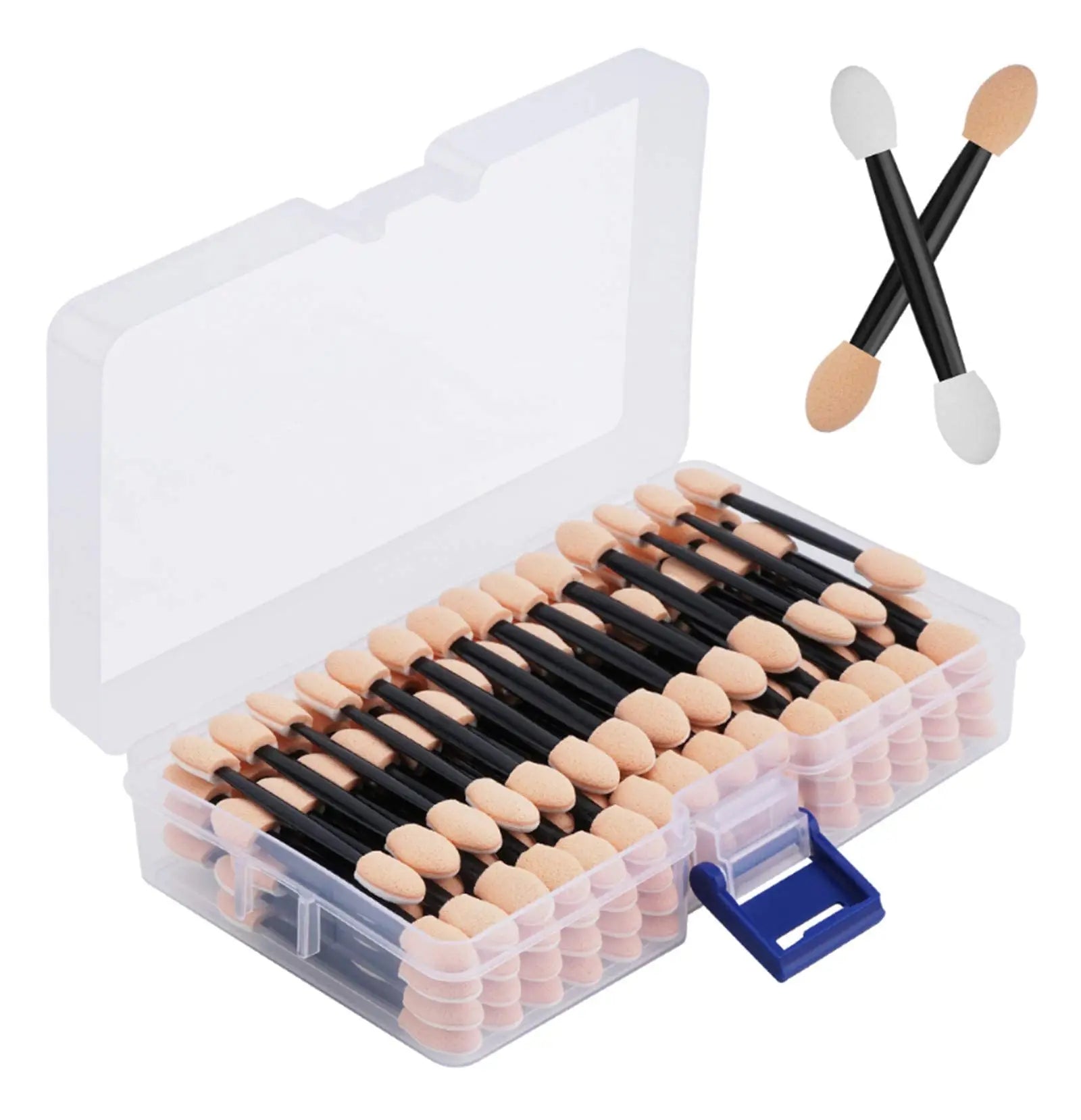 OEM ODM Customizable Dual Side Disposable Makeup Sponge Brush Eye Shadow and Lip Applicator with Shaving Brush Integration