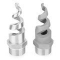 BYCO 316 Stainless Steel Female Thread Waste Water Full Cone Spiral Nozzle
