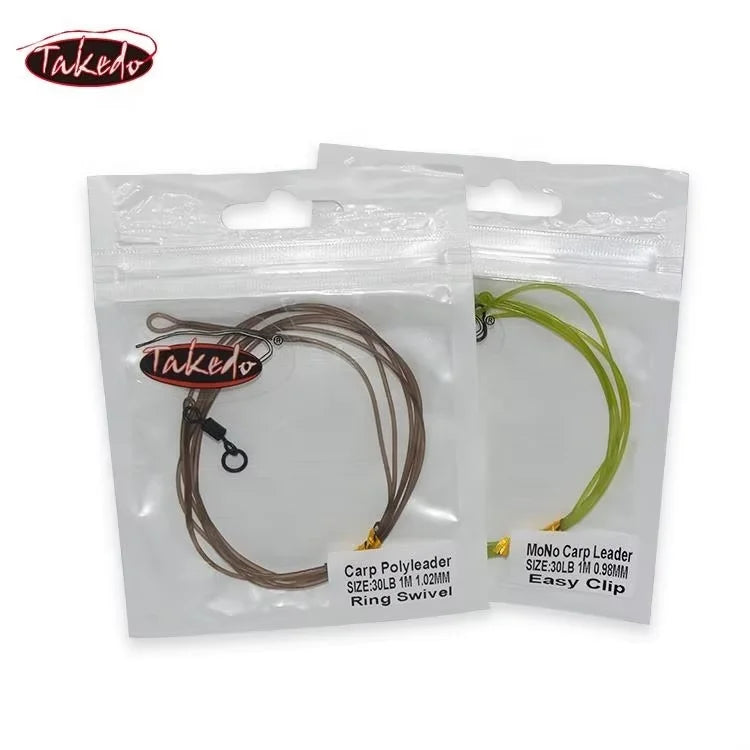 TAKEDO KT01 30-35 LB Nylon Carp Leader Carp Fishing Rope Cord Pesca Fishing Lines for Carp Fishing Saltwarter Freshwater