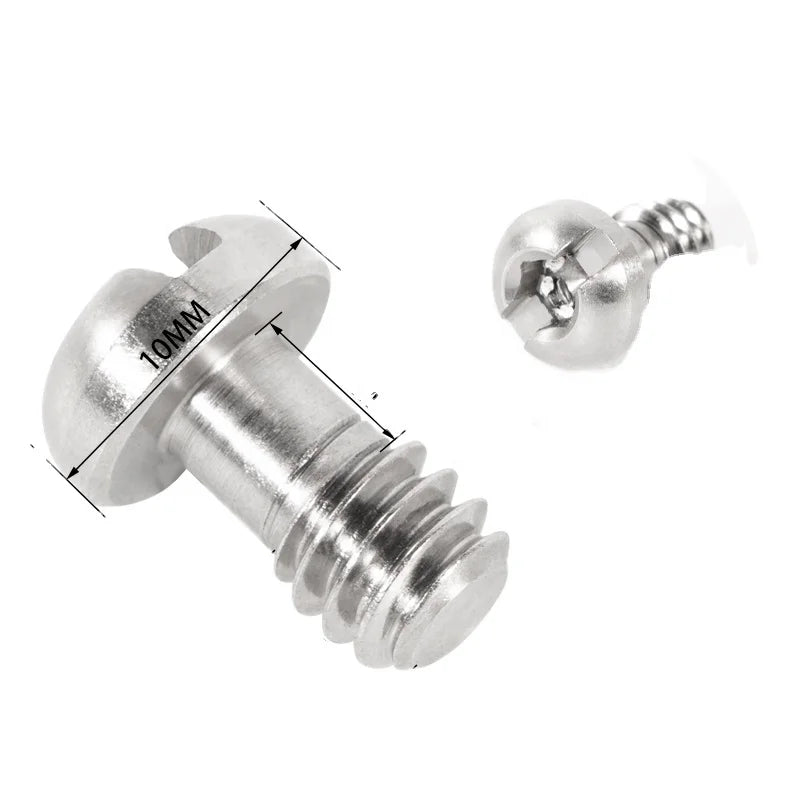 Bolts Manufacturers Customized Special Quick Release Plate Screws  UNC 1/4"  Camera Screw Slotted Round Head Self Tapping Screw