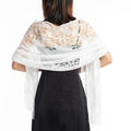 Fashion Bride Bridesmaid Evening Dress Cheongsam Shawl Party Dinner Hollow Lace Shawl Scarf Women