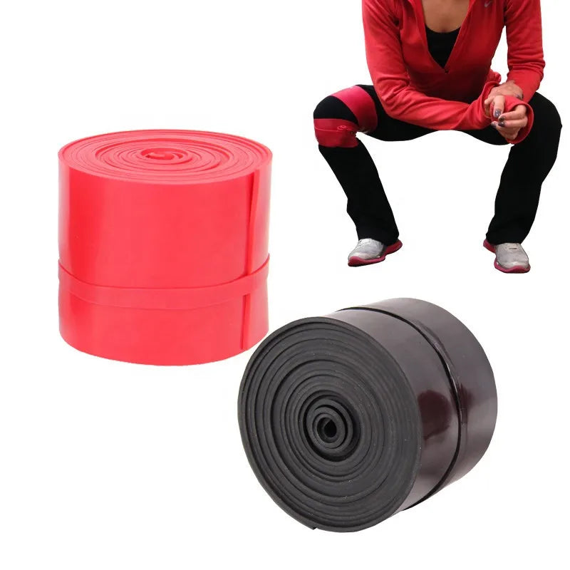 Fitness 100% Natural Latex Elastic Muscle Compression Recovery Voodoo Resistance Floss Bands