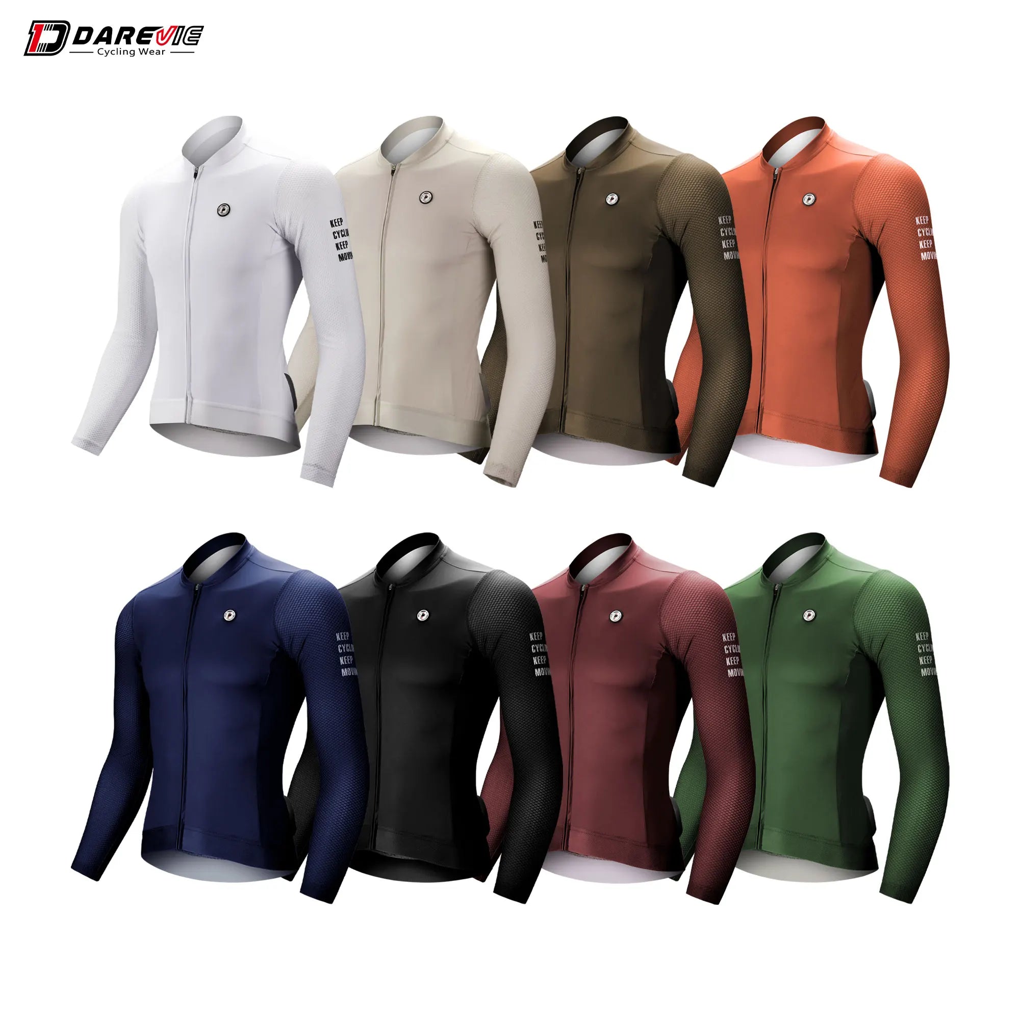 Custom Multi Colors Road MTB Cyclist Clothing Bicycle Jacket  Long Sleeve Cycling Jersey Shirts for Men