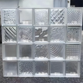 CE Certified Eco-Friendly Hollow Glass Blocks Sustainable Decorative Glass Material