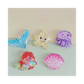 Cute Resin Cartoon Glitter Princess Mermaid Starfish Shell Series Flat Back Cabochon Scrapbooking for DIY Crafts Accessories