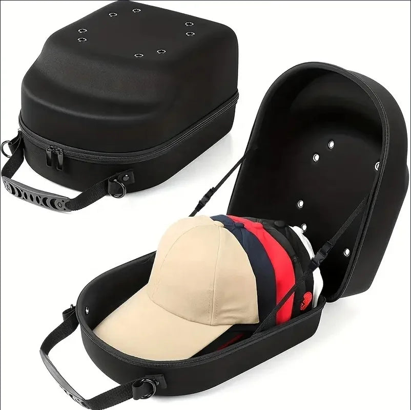 Custom Hat and Cap case Box Travel Carrying case Western Plastic New Eva Fedora Baseball Hat Carriern for 6pcs Caps