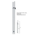 Modern Minimalist Lockable Satin Polish Finish Pull Push Glass Door Handle 304 Stainless Steel H-shaped 2-Year Apartment