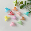 Korean New Summer Spring Children Hair Clips Colorful Matte Small Size Hair Catch Fresh Girls Candy Color Plastic Mini Jaw Clip