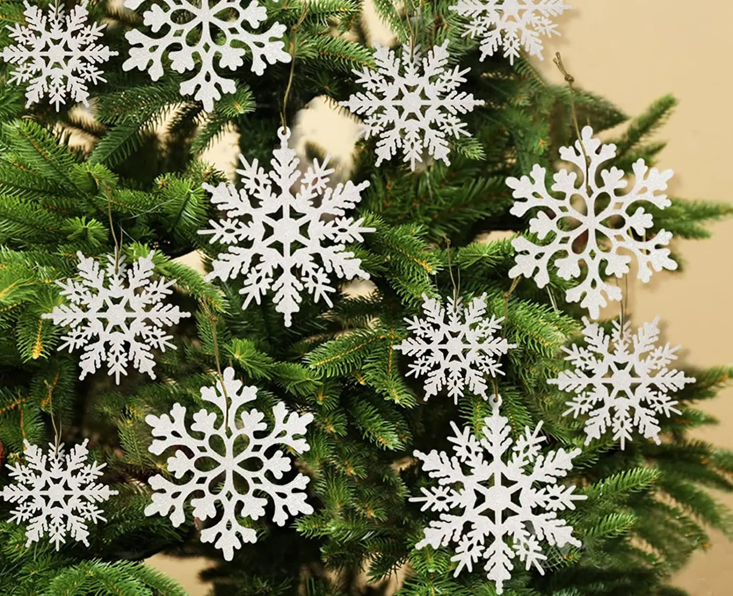 Hot Selling Custom Designed Colorful Soft Fabric Snowflake Stickers Adorable Felt Plush Kids' DIY Room Modern Christmas